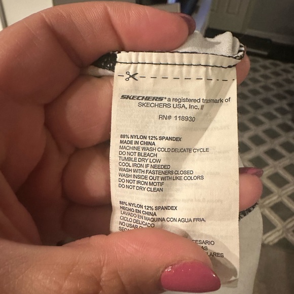 Skechers Black and Pink Speckled Leggings - Picture 5 of 5